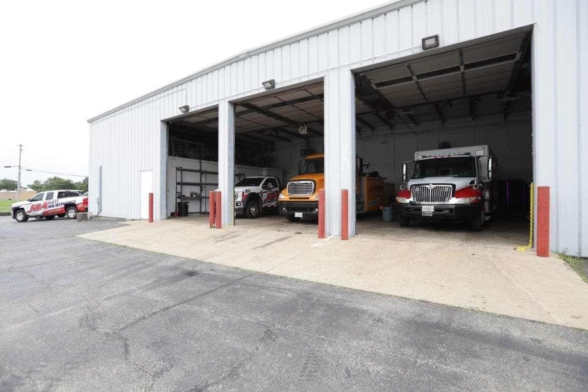 ja fleet inside a garage